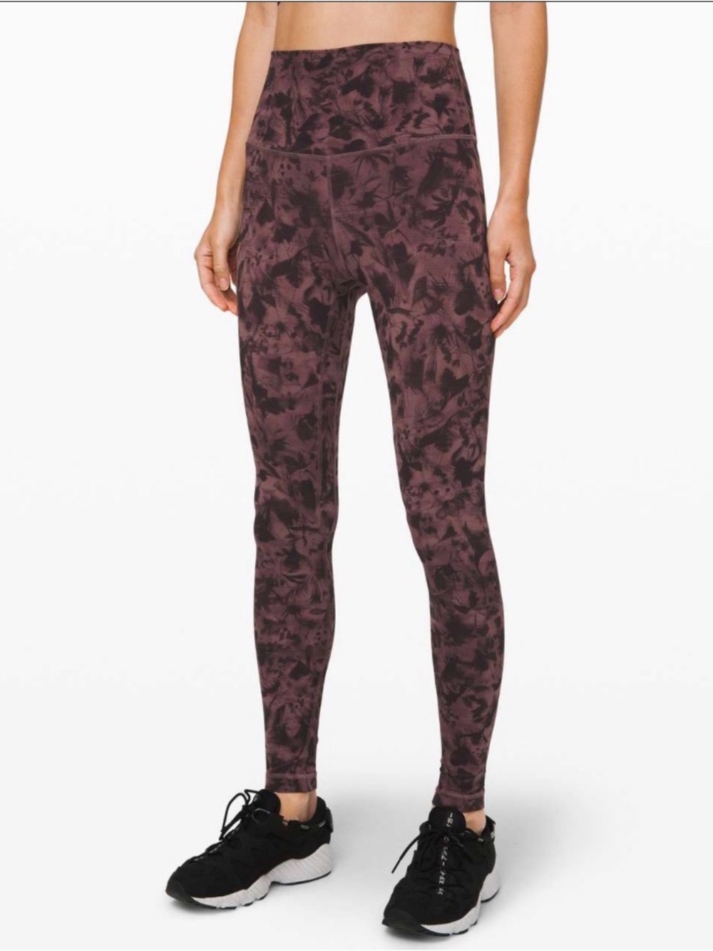 Lululemon Align 28" Leggings - 
Mini Dusk Floral Antique Bark Black - Size 2